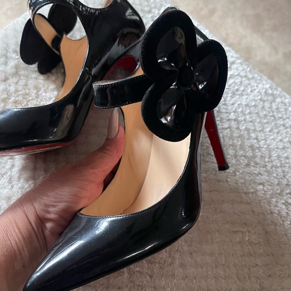 Christian Louboutin Black Patent Leather Pensee 20th Anniversary preloved shoes. - Picture 2 of 8